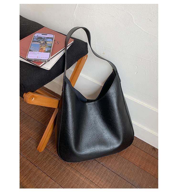 Premium Sense Simple Commuter Bag Fashion Casual Shoulder Underarm Bag Women 2025 New Retro Tote Bag