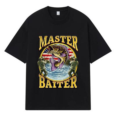 2026 Master Baiter Printed Graphic Streetwear Y2k Harajuku Men Women Clothes 100% Cotton T Shirt Casual Oversized Summer Men T-shirt