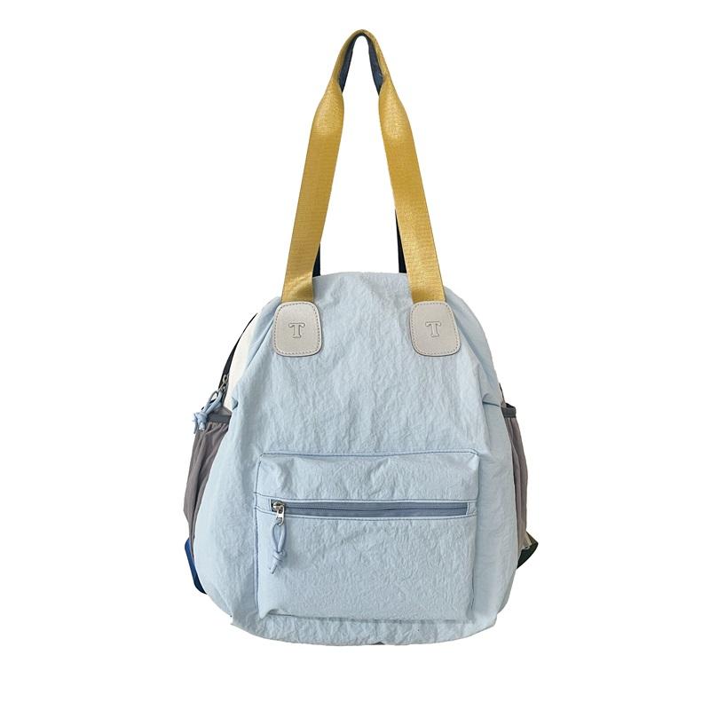 Color Block Rucksack Große Kapazität Umhängetasche