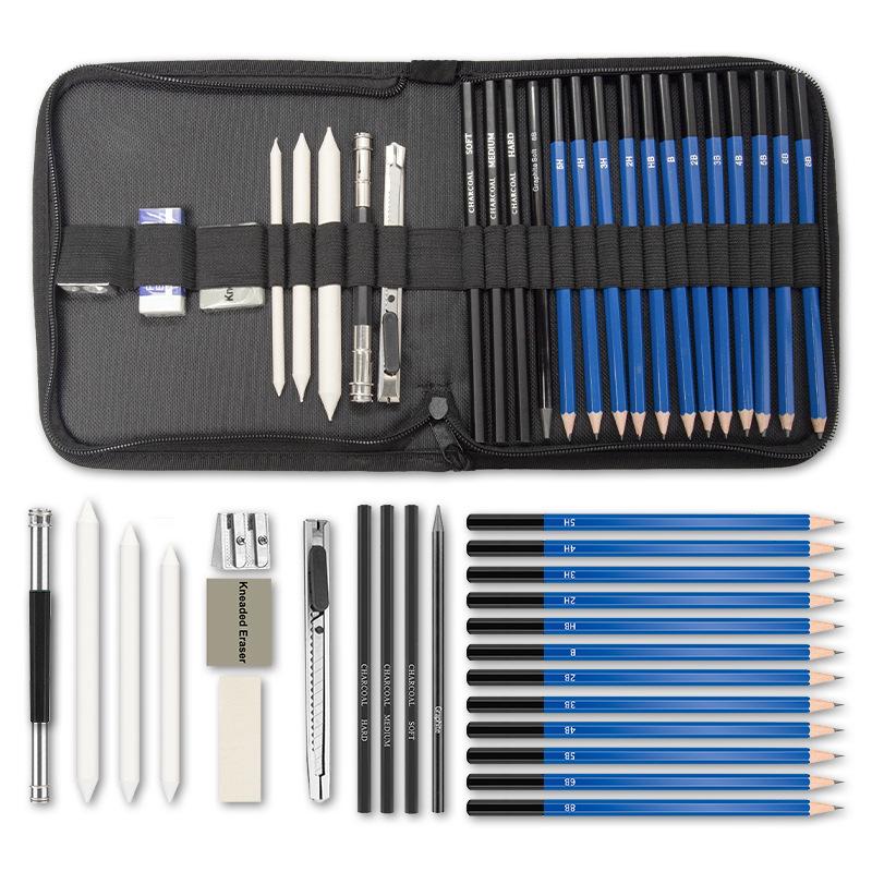 Professional Fine Arts Sketch & Colored Pencils Set - Creative Toolkit for Drawing & Painting