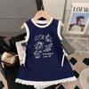 Summer Cute Cartoon Sleeveless Vest Dress for Infant Baby Girls Casual Comfortable Outdoor Daily Wear Little Girl Dress