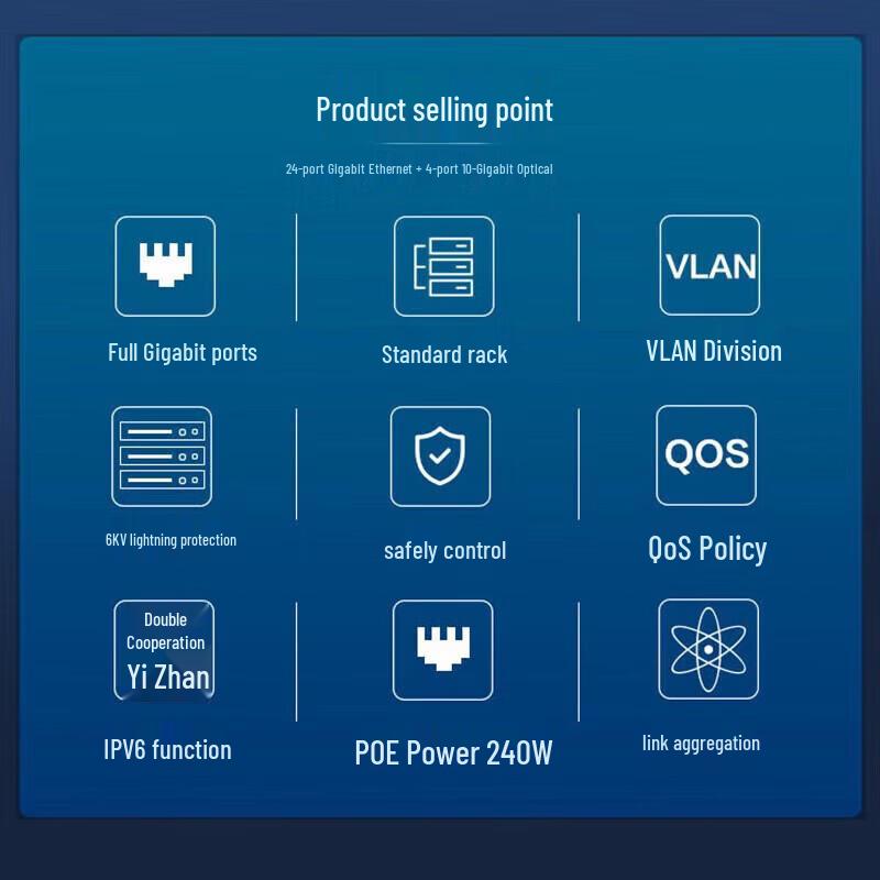 H3C S5130V2-28P-PWR-LI Enterprise Gigabit PoE Switch