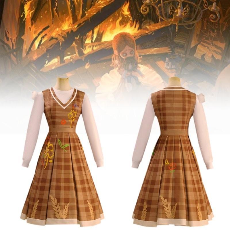 Charming Japanese Anime Style Girl's Autumn Adventure Cosplay Costume For Kids