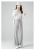 Maternity Wide-Leg Knit Pants - Spring Style, Thin & Drapey
