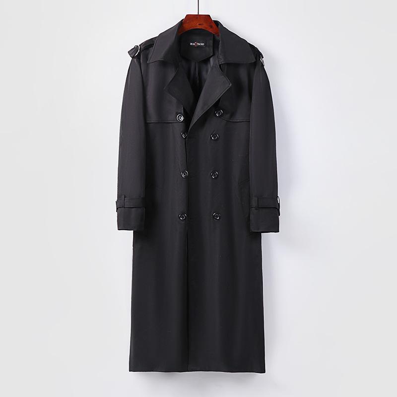 Autumn And Winter Trench Coat Men`S