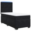 Maison Exclusive - Sommier à lattes de lit avec matelas Noir 100x200 cm Velours