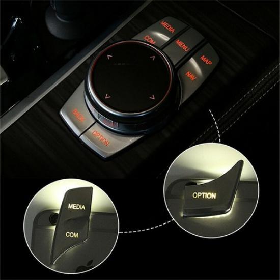 ABS Console Multimedia Switch Button Cover Trim For BMW 5 Series G30 2017 2018