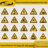 Ultraviolet Laser Radiation Warning Triangle Sticker