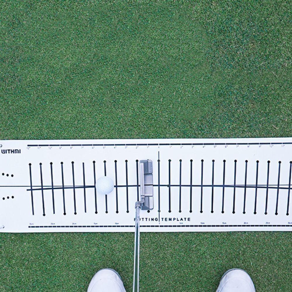 Replaceable Surface Golf Hitting Mat Rubber Base 12/ 15 Degree Improving Skills Golf Track Paper Training Aid