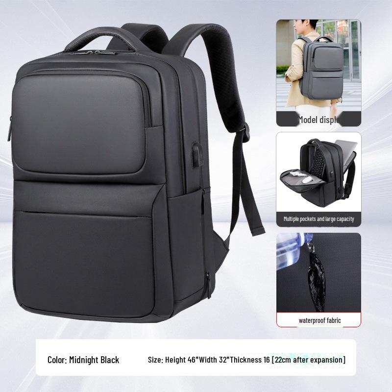 

Мужской водонепроницаемый деловой дорожный рюкзак — вместительная, стильная и универсальная сумка для ноутбука