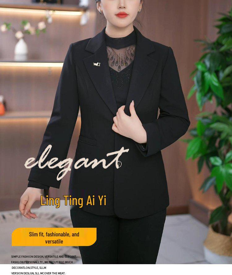 Dámské černé sako úzkého střihu 2025 – všestranná móda na jaro a podzim