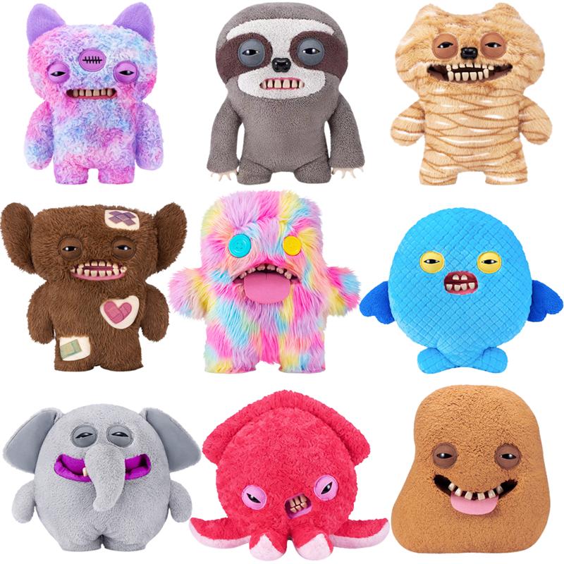 Original Fuggler Funny Ugly Teeth Monster Plush Toys Pilows Kawaii Chunky Bigg Fugg 2 Series Stuffed Animals Peluche Dolls Gifts