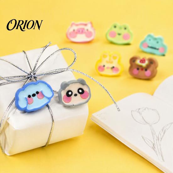 Office Whiteboard Magnets 8Pcs Cartoon Animal Fridge Magnets, Cute Resin Magnetic Decorations for Refrigerator And Educational Kids Cabinet,