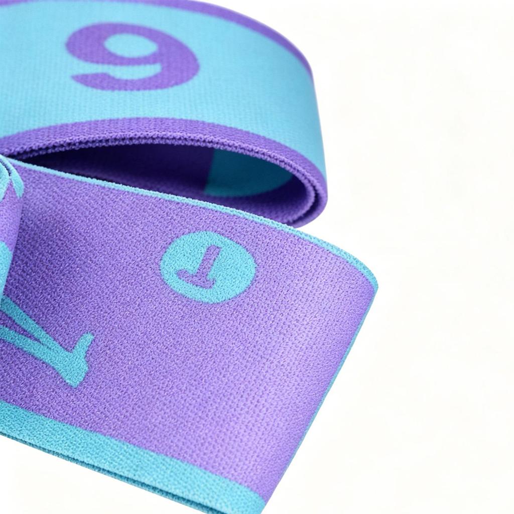 Multi Stage Yoga Stretch Band Latin Dance Stretch Band Correct Postures 12 Grid Elastic Band Digital Band Strap Belt Fitness