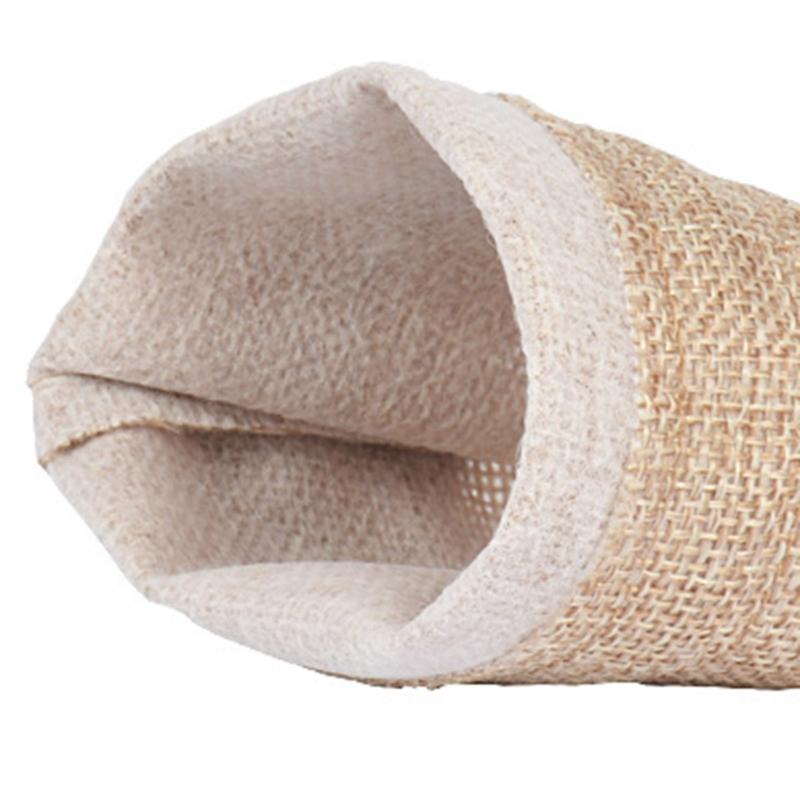 Pack of 51 Love Heart Burlap Bags Stylish Gift Packaging Bag Fashionable Storage Bag for Jewelry and Small Treasures