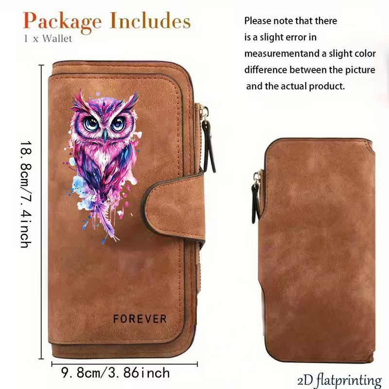 Butterfly Pattern Women Long Wallet Multifunctional Snap Coin Purse Cat Lover Birthday Gift Daily Commute Fun Design Holiday Present Outdoor Travel