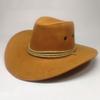 Trilby Cap Cowboy Style Adjustable Wide Brim Jazz Cap Costume Accessory for Horse Riding