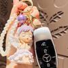 Car Pink Keychain Tone Girl Angel Doll Bag Pendant Beads Cartoon Gift Accessory