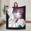 Super Soft BlanketKids Adult Camping Serial Experiments Lain Throw Blanket Flannel Bedspread For Couch Chair Sofa Bed Cover