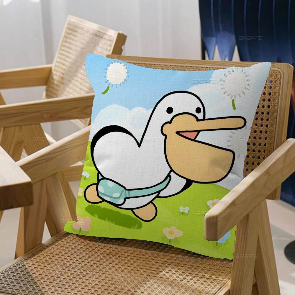 Anime SiamLIPu Pillow Covers Cartoon Sofa Decorative Home Double-sided Printing Short Plush Cute Cushion Cover