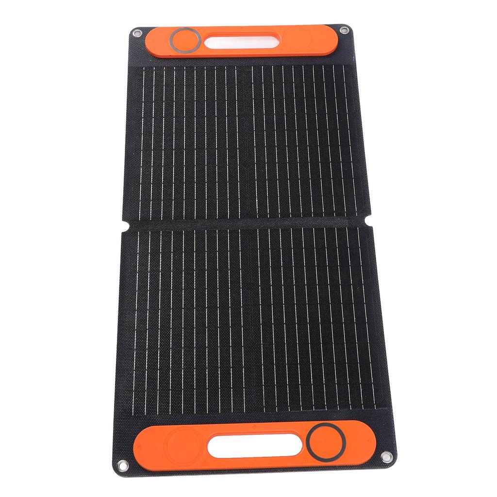 Solarpanel mit Batterieklemme Autoladegerät Tragbar Faltbar 80W Doppel-USB 12VDC Monokristallin