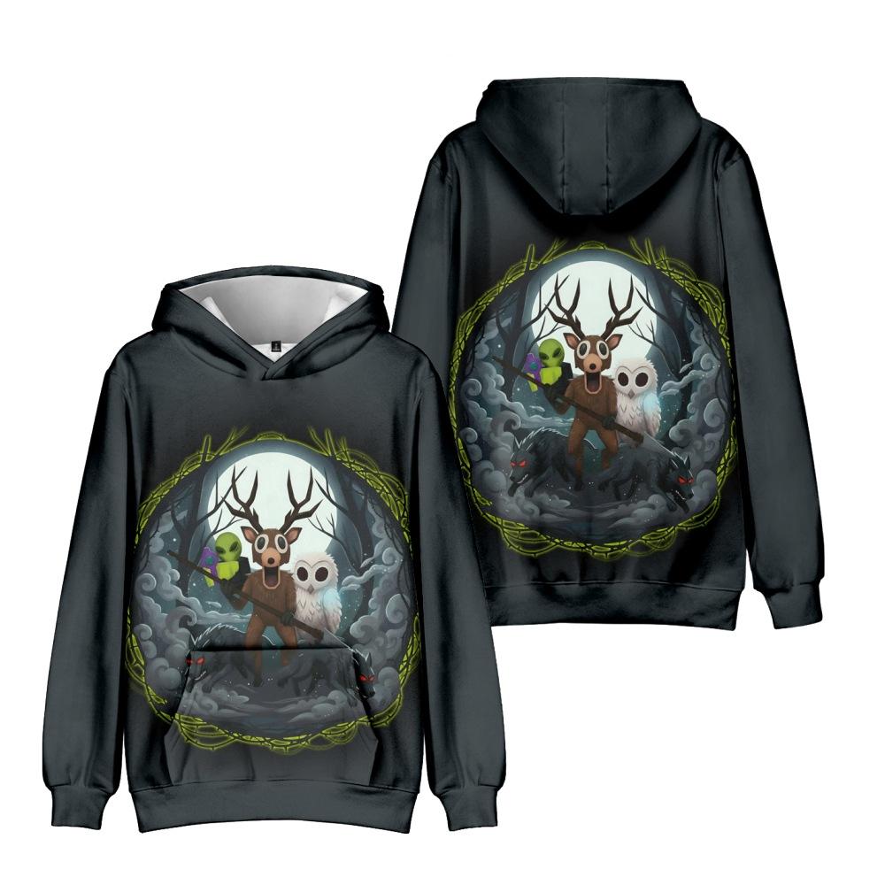 99 Nights In The Forest Anime Hoodie Cartoon Hoodie Streetwear Hooded Sweatshirt Men Women Cosplay Sports