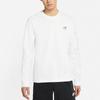 Nike Emoji Patch Long Sleeve Crew Neck T-Shirt Men Tops White DJ4135-100