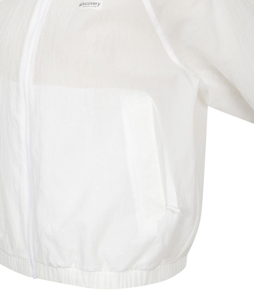 Discovery Expedition Women'S Freshvent Collared Crop Windbreaker (N/White)
