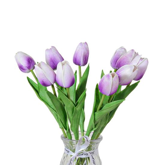 Blume mit Stiel Realistisch Heim Büro Tisch Mittelstück Hochzeit Kunstblumenzweig Künstliches Blumenarrangement