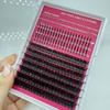 Korean PBT Fibers Fan Eyelashes DIY Fluffy Cluster Spike Bottom Lash 3D Faux Mink Cluster Lash DIY Cluster Eyelashes