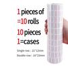 10 Rolls Price Label Tag for MX-5500 Price Gun Label Sticker, 5000pcs White and Color Retail Shop Price Gun Label