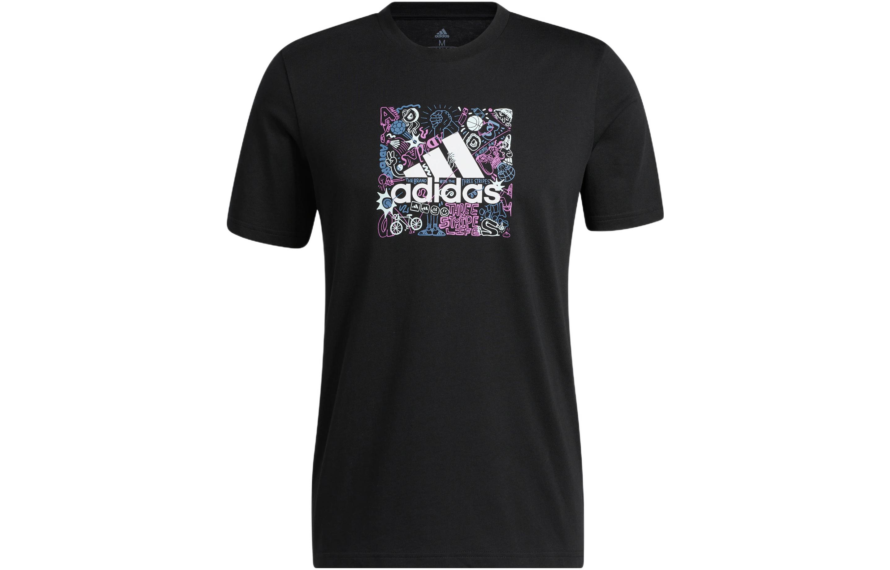 Adidas Set-in Sleeve T-Shirt Men s Black IB9427 S