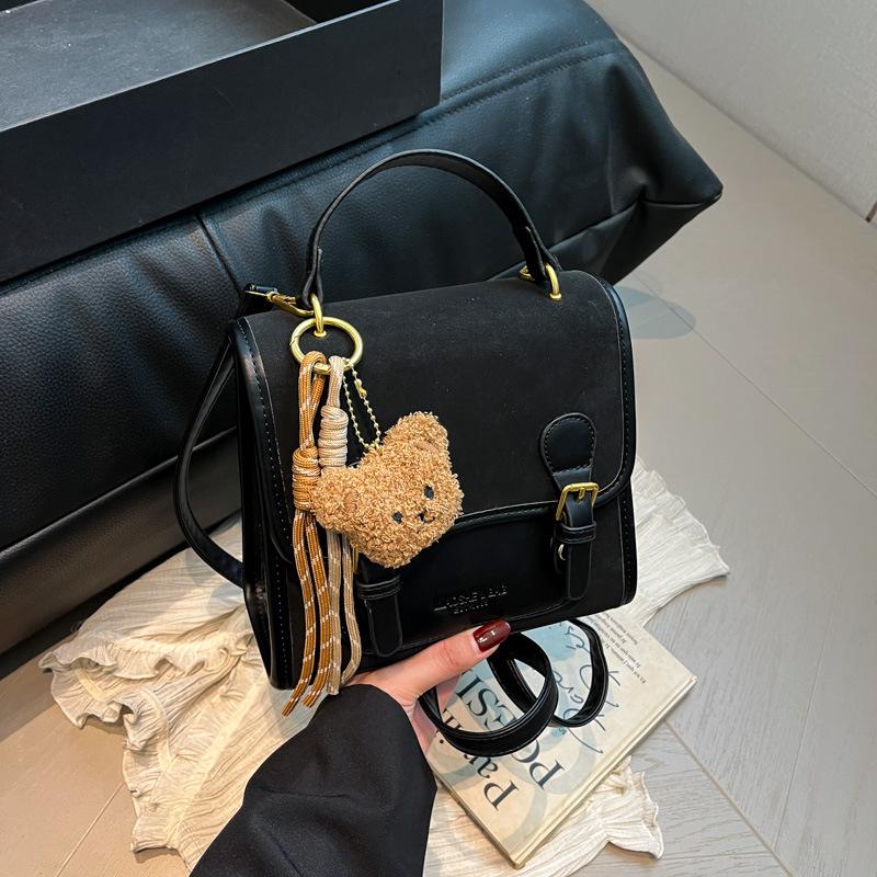 

Retro fashion contrasting color backpack high value bag new handbag student class casual women s bag чёрный