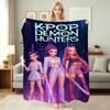 Kpop Demon Hunters Music Show Cartoon Anime Blanket Ultra Soft Throw Blanket For Bedroom Sofa Bed Party Decor New Year Gift