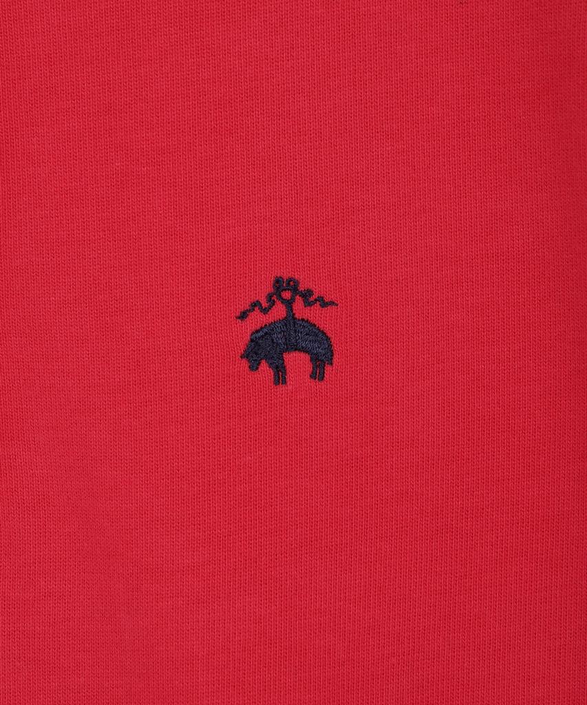 BROOKS BROTHERS Solid Pocket Rugby Shirt (Red) (Bbntmnf301)