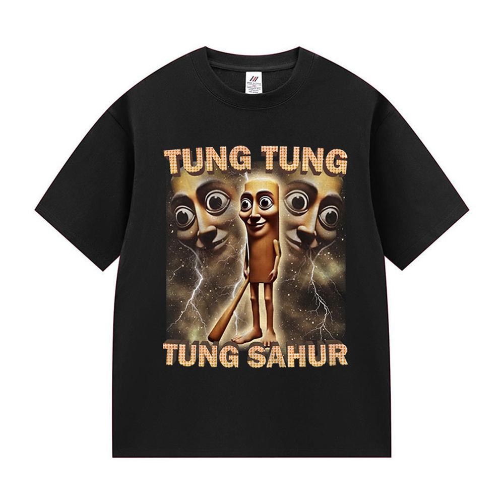 Funny Meme Trulimero Trulichina Funny Cat Fish T-shirts Men Italian Brainrot Print T Shirts Men's Women's Fashion Cotton Tops