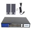 Ethernet Switch 18 Port Intelligent Home Network Hub Office Ethernet Splitter 100‑240V US Plug