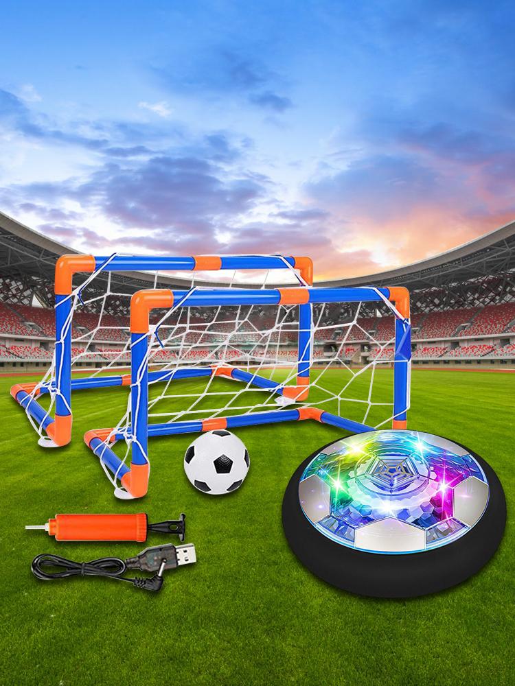 Air Power Hover Ball with LED Light and Foam Bumper Indoor Outdoor  Air Floating Soccer Ball Floating Soccer for Kids