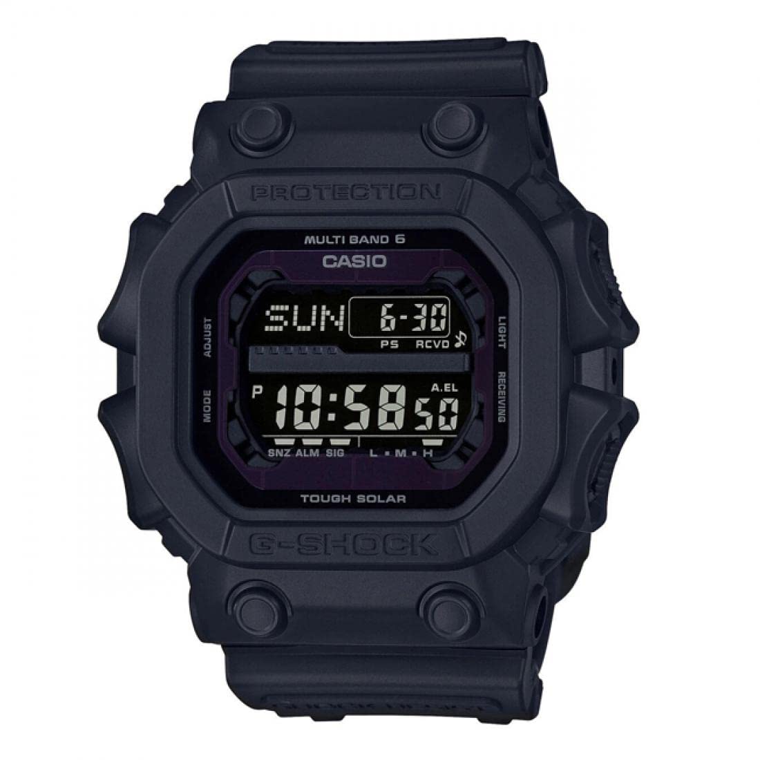 Casio G-SHOCK GXW-56BB-1 Multi-Band 6 Radio Solar Quartz Watch Men s Matte Black