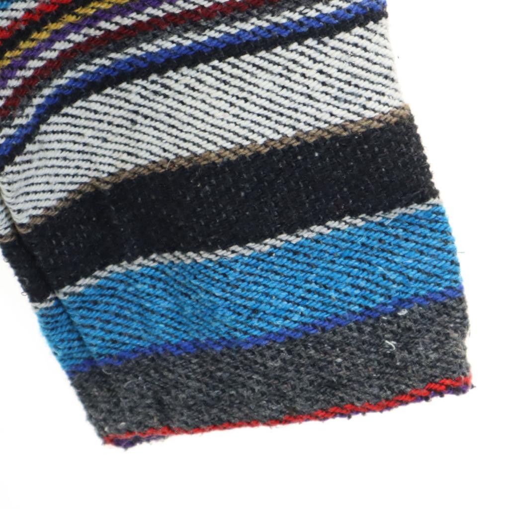 Anni '80 '90 Vecchio Parker Messicano Blu a Maniche Lunghe Pullover da Uomo Usato