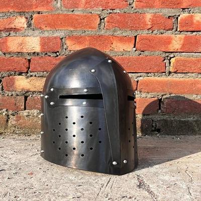 Great Knight 13th Century Templar Helmet Battle Ready Crusader Wearable Costume Re-enactment SCA LARP Cosplay Armor