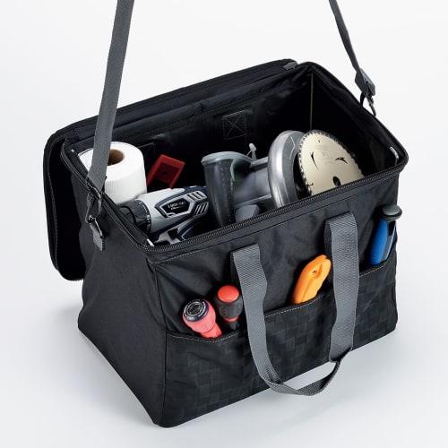 Takagi ICB-10 Foldable Multi-Purpose Bag with Lid, Large, for Tool Storage, Water-Resistant, Hard, with Carrying Strap