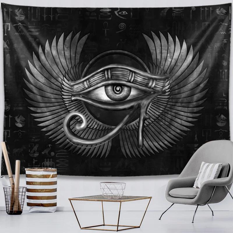 Ancient Egyptian Tapestry Mystic Symbol  Wall Hanging Cloth Home Old Culture Retro