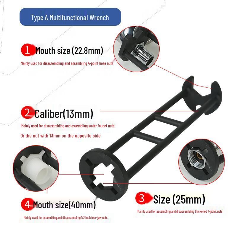 Zhishi Multifunctional Angle Valve Wrench
