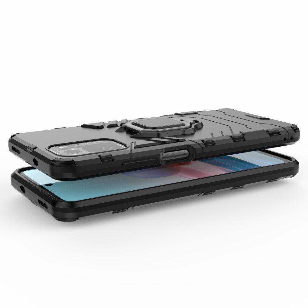 Case for Xiaomi Redmi Note 10/10S, Kickstand Ring, Black