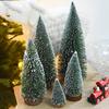 Mini Pine Christmas Tree Artificial Tabletop Decorations Festival Plastic Miniature Trees 2026 New Year Decorations for Xmas