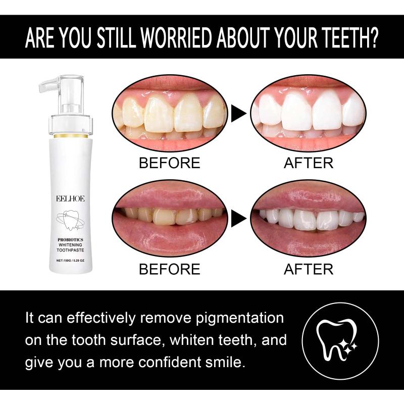 

New Teeth Whitening Toothpaste Oral Hygiene Cleaning Teeth Whitening Tool Fresh Breath Teeth Care Teeth Cleaning one size