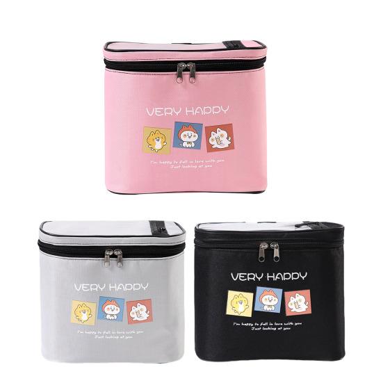Bike Head Bag Waterproof Design Large Capacity Front Hanger Bag Easy Installation Cartoon Pattern Cycling Pouch