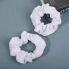 Girls Elastic Hair Ties White Scrunchies for Tie-dye Hair Ropes DIY Hair Scrunchies Soft Rubber Bands Hair Suppliess