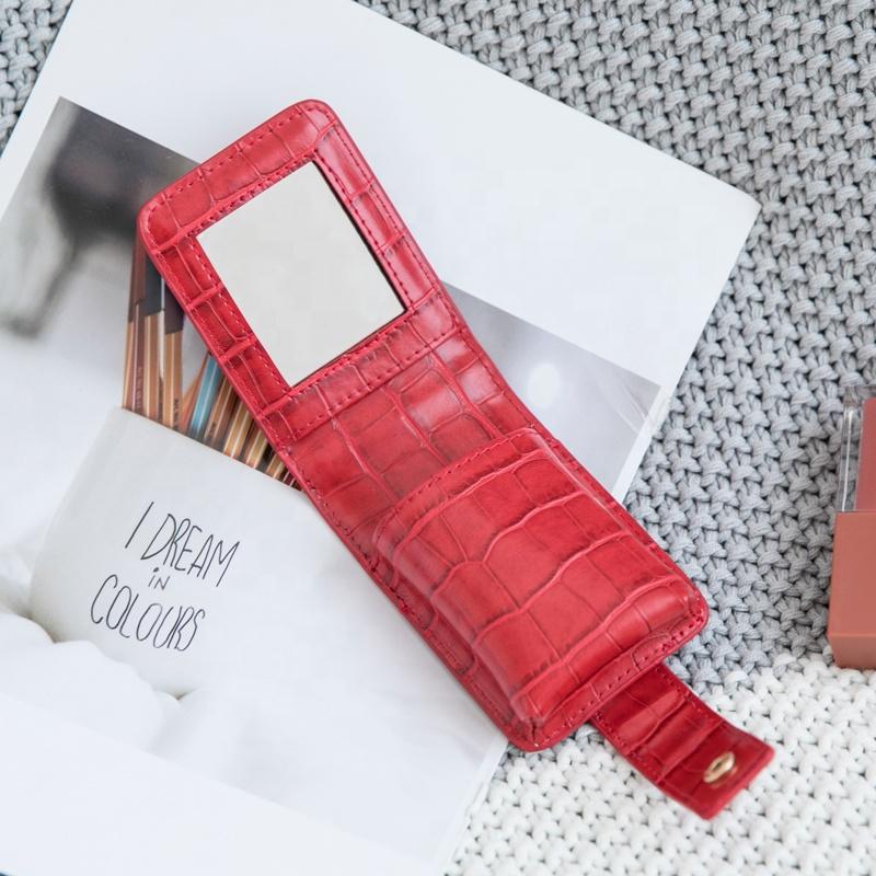 MIYIN Fashion Korean new lipstick storage High quality bag lady package Makeup bag with small mirror bag lovely cosmetic purse
